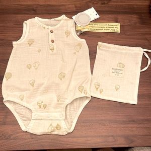 NWT linen baby/toddler romper 18-24 months